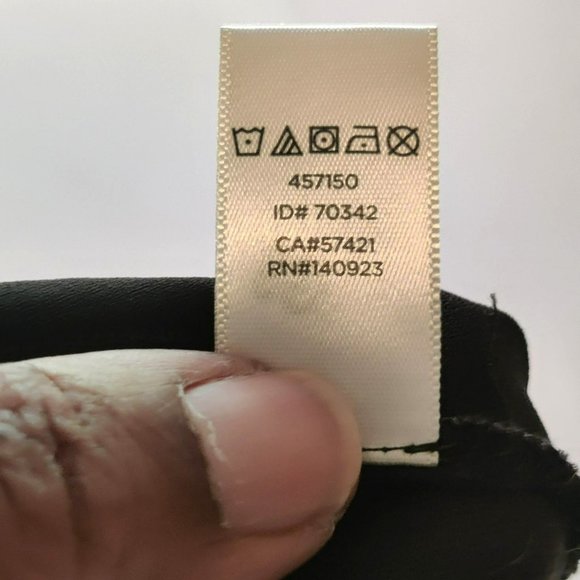 Loft Size M Black Contrasting Sheer Peasant Blouse Off Shoulder Flared Sleeves - Picture 8 of 12